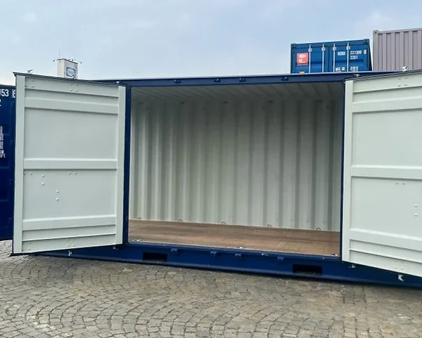Contenedor de 20 pies de altura cúbica con lateral abierto